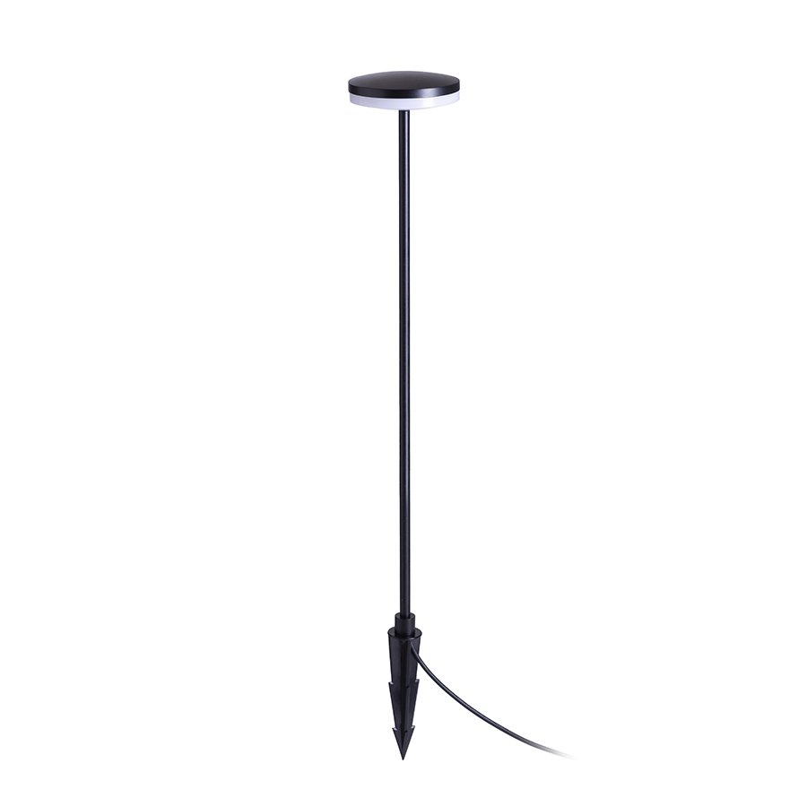 RENDL SEMPLICE 80 stojanová/na bodci čierna matný akrylát 230V LED 12W IP54 3000K – obrázok 1