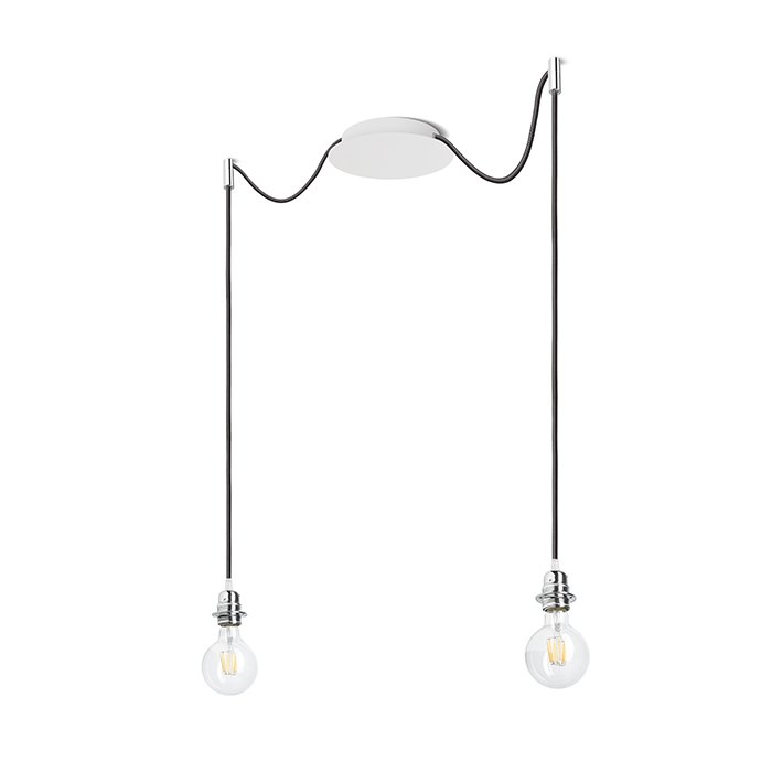 RENDL KOMBIX 2 závesná súprava BZ+ČK+CHO 230V LED E27 2x15W – obrázok 1