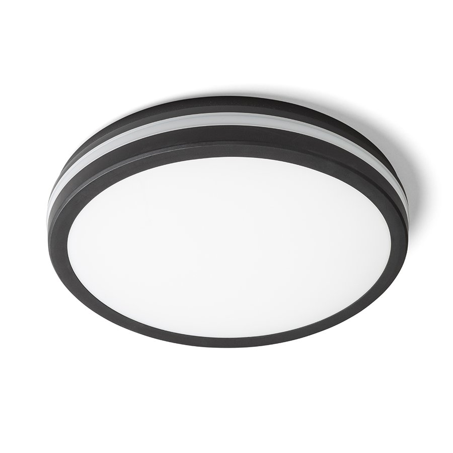 RENDL SONO 40 prisadená čierna plast 230V LED 40W IP65 3000K 4000K 6000K – obrázok 1