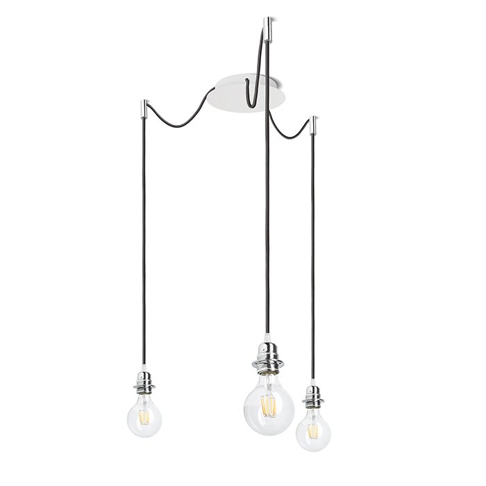 RENDL KOMBIX 3 závesná súprava BZ+ČK+CHO 230V LED E27 3x15W – obrázok 1