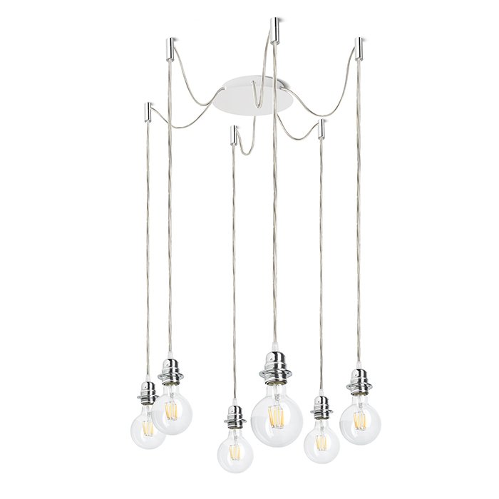 RENDL KOMBIX 6 závesná súprava BZ+TK+CHO 230V LED E27 6x15W – obrázok 1