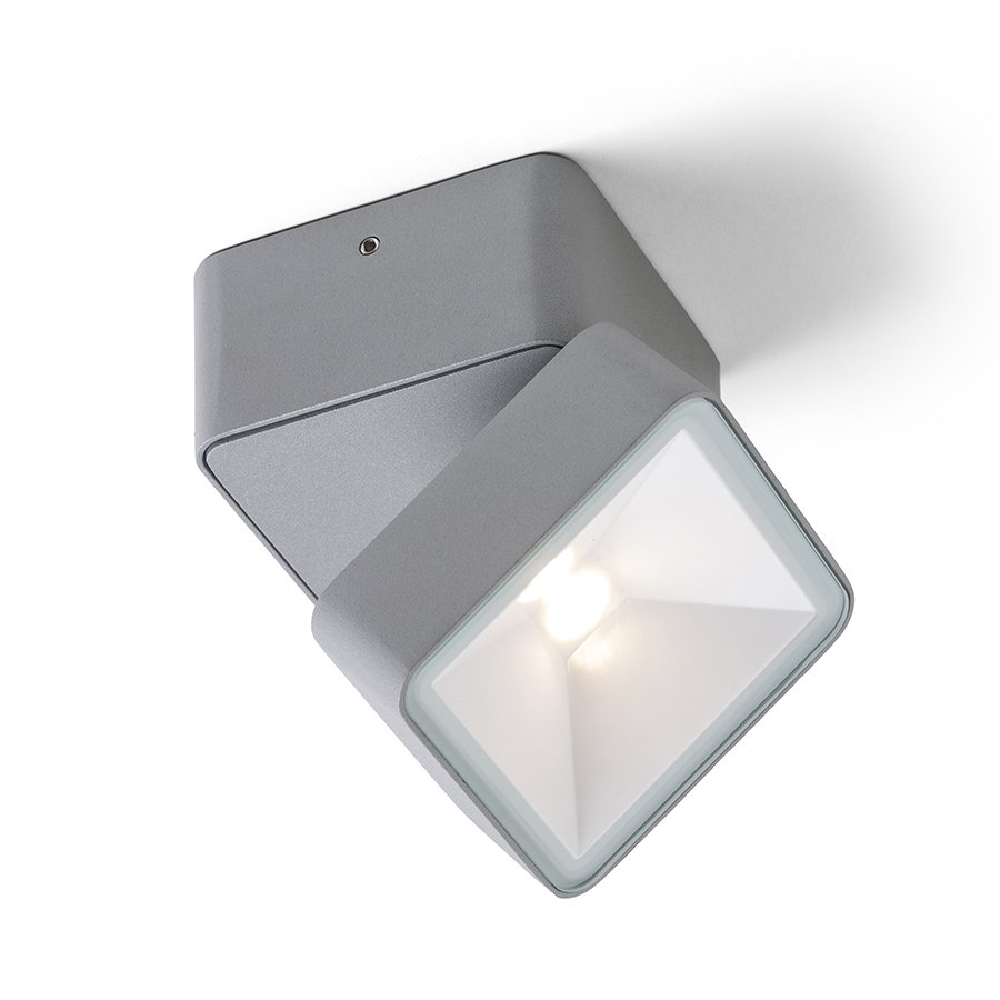 RENDL FLAVIO SQ prisadená svetlosivá 230V LED 6W 110° IP54 3000K – obrázok 1
