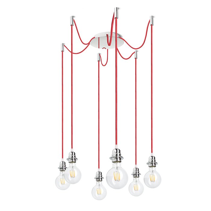 RENDL KOMBIX 6 závesná súprava CHZ+ČEK+CHO 230V LED E27 6x15W – obrázok 1
