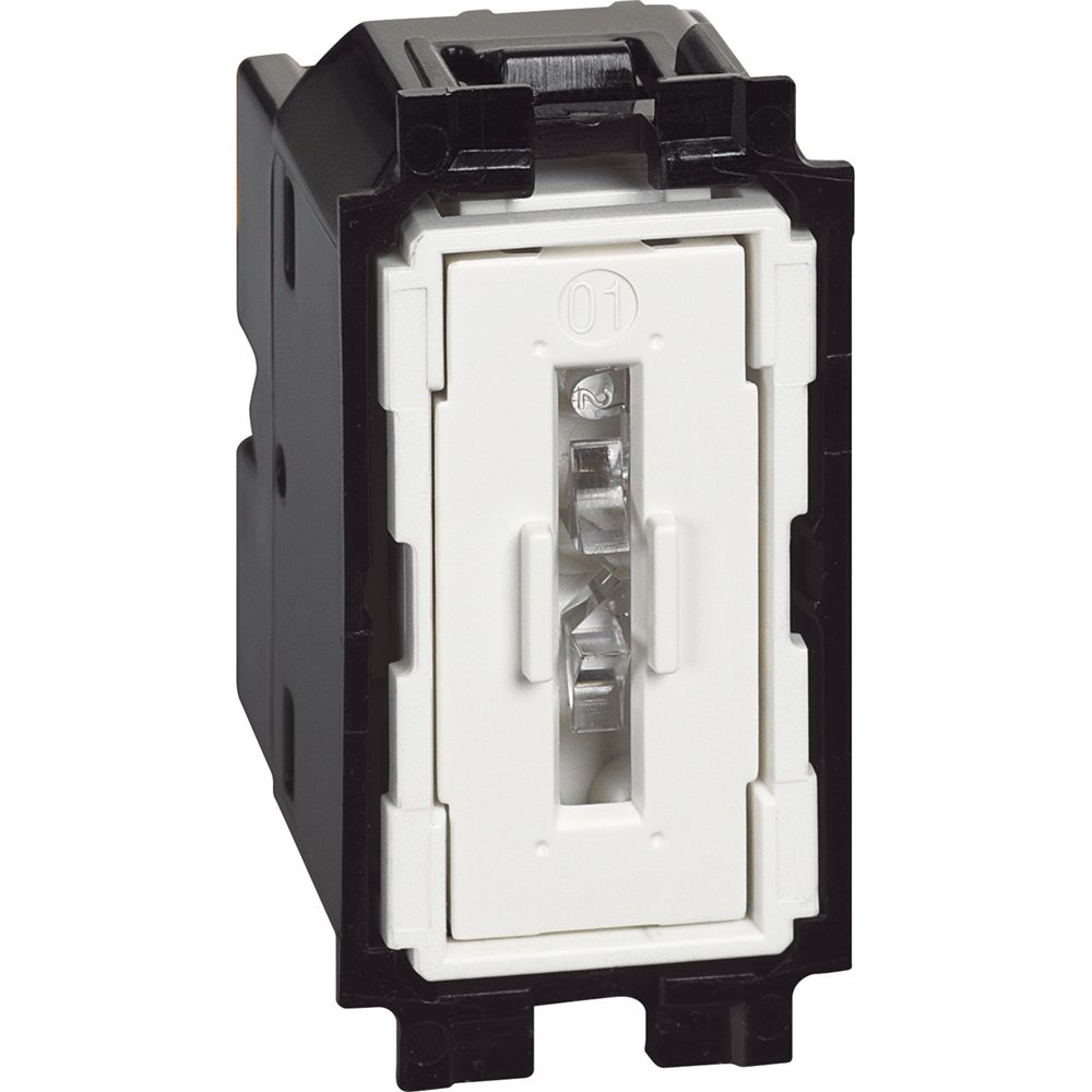 LIVING NOW TLAČIDLO 10A AUTOMATICKÉ SVORKY 1 MODUL – obrázok 1