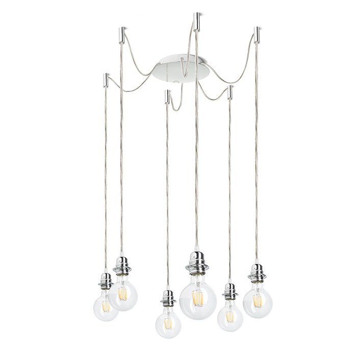 RENDL KOMBIX 6 závesná súprava CHZ+TK+CHO 230V LED E27 6x15W – obrázok 1