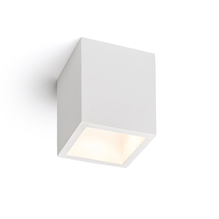 RENDL JACK SQ stropná sadrová 230V LED GU10 15W – obrázok 1
