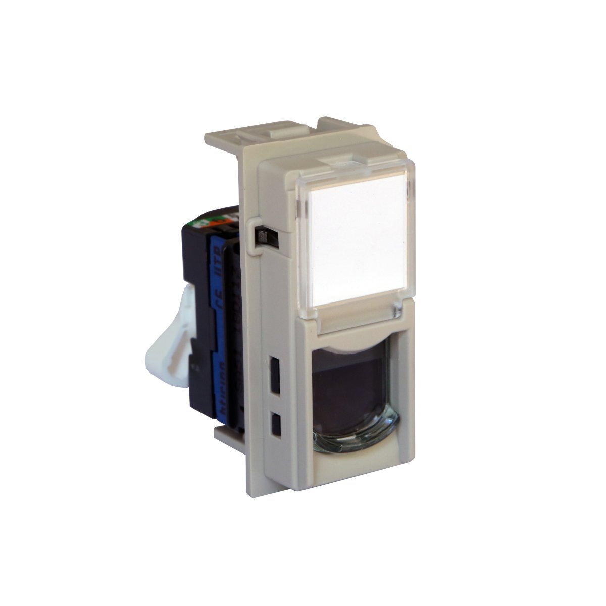 LIVING NOW DÁTOVÁ ZÁSUVKA RJ45 CAT6 UTP BEZ NÁRADIA 1 MODUL PIESOK – obrázok 1