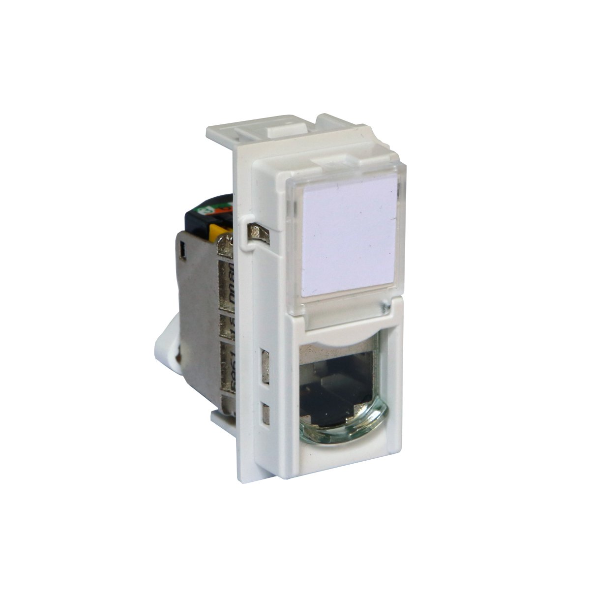 LIVING NOW DÁTOVÁ ZÁSUVKA RJ45 CAT6A UTP BEZ NÁRADIA 1 MODUL PIESOK – obrázok 1