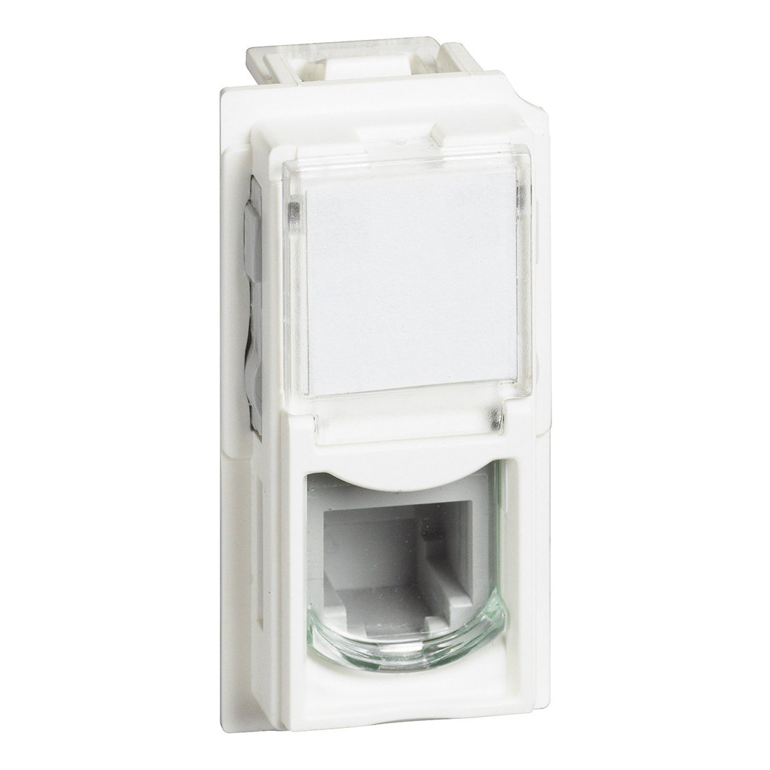LIVING NOW TELEFÓNNA ZÁSUVKA RJ11 1 MODUL BIELA – obrázok 1