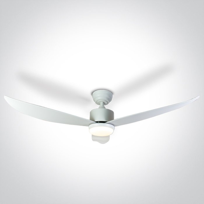 6302/W/V WHITE ABS ROD FAN 35W LED 22W CCTV IP20 230V – obrázok 1