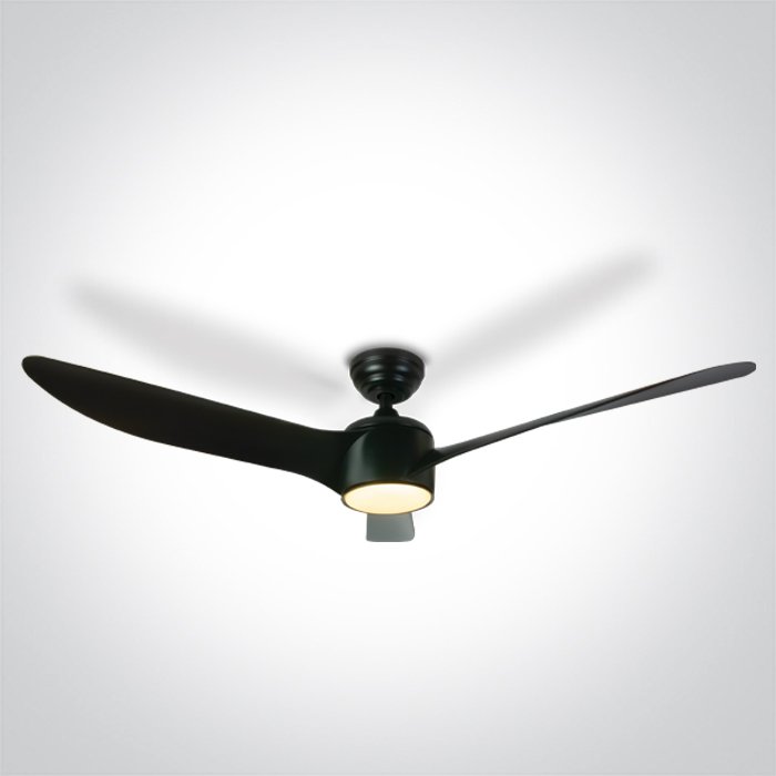 6306/B/V BLACK ABS ROD FAN 40W LED 22W CCTV IP20 230V – obrázok 1