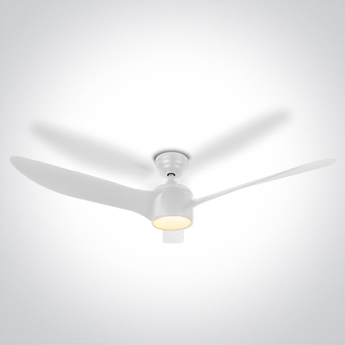 6306/W/V WHITE ABS ROD FAN 40W LED 22W CCTV IP20 230V – obrázok 1