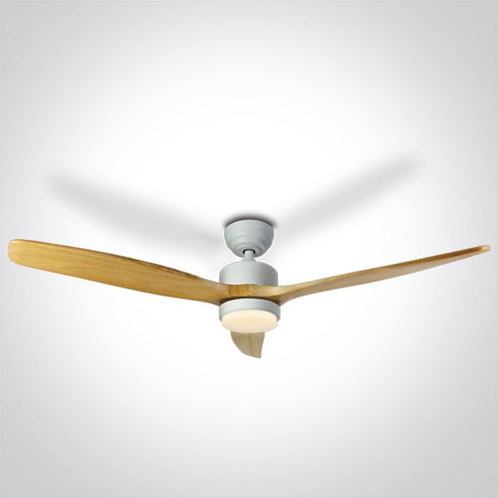 6308L/W/V LIGHT WOOD WHITE ROD FAN 35W LED 22W CCTV IP20 230V – obrázok 1