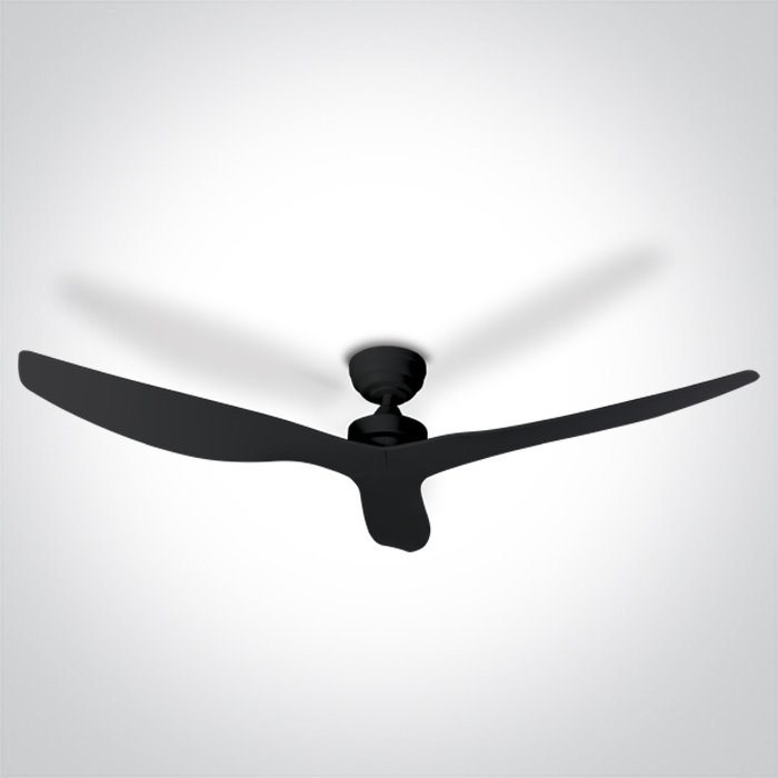 6316/B BLACK ABS ROD FAN 30W IP20 230V – obrázok 1