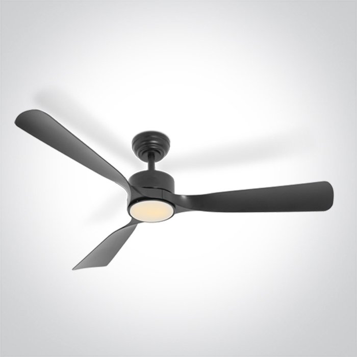 6320/B/V BLACK ABS ROD FAN 32W LED 22W CCTV IP54 230V – obrázok 1