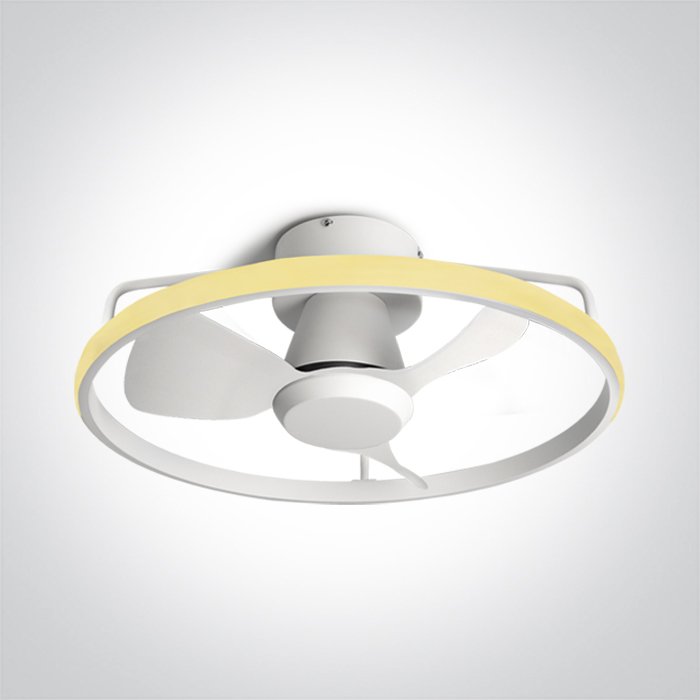 6300A/W/V WHITE ABS CEILING FAN 20W LED 28W CCTV IP20 230V – obrázok 1