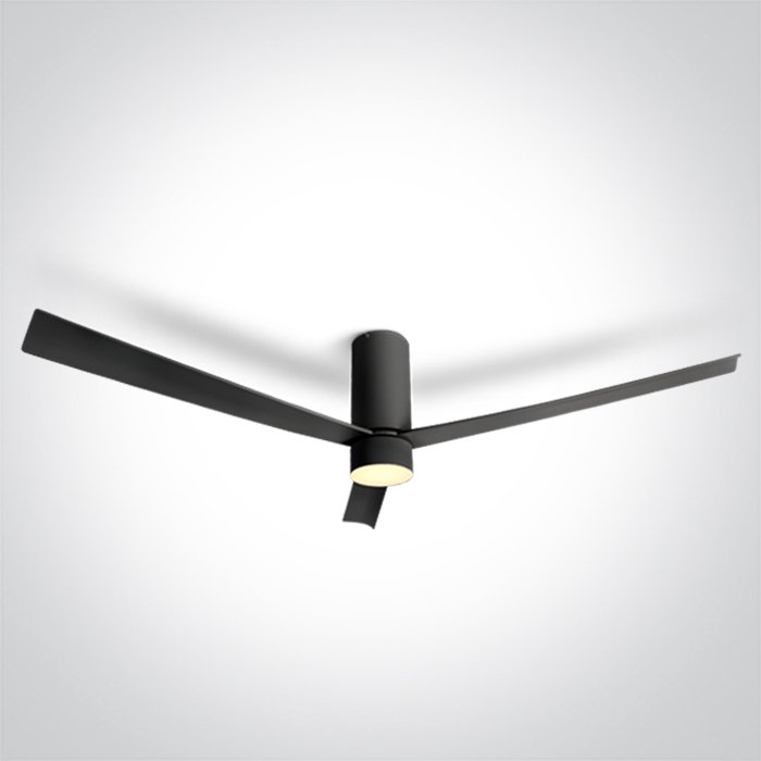 6322C/B/V BLACK ABS CEILING FAN 29W LED 15W CCTV IP20 230V – obrázok 1