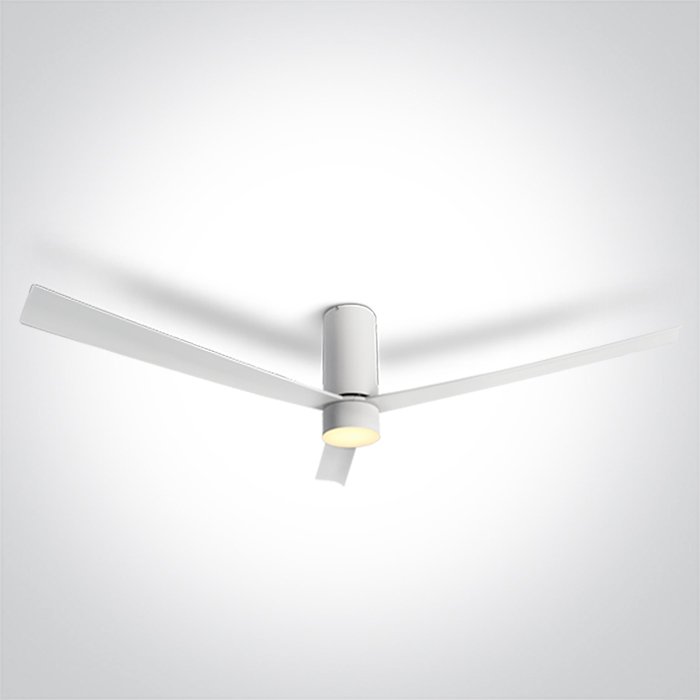 6322C/W/V WHITE ABS CEILING FAN 29W LED 15W CCTV IP20 230V – obrázok 1