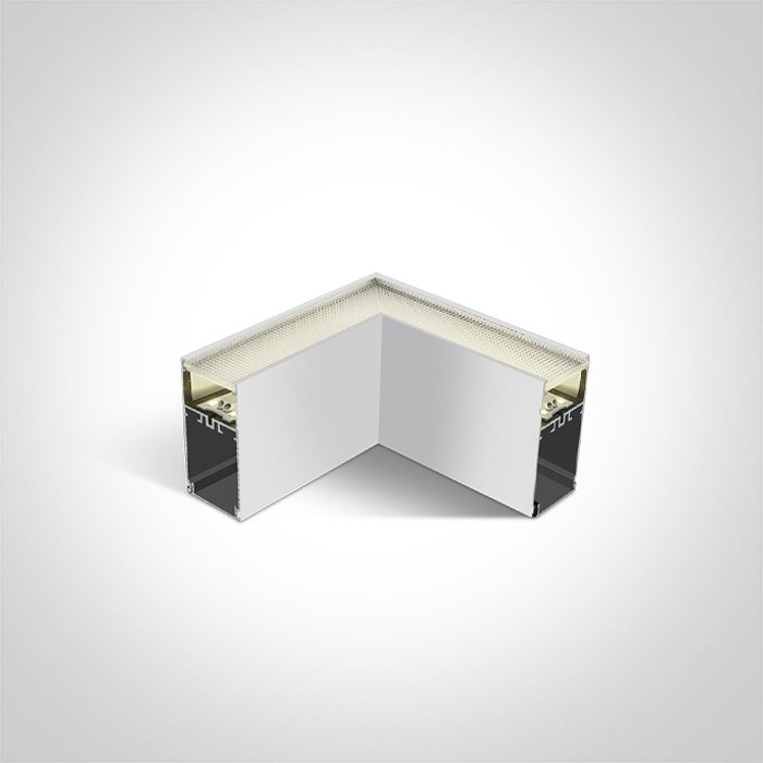 050170D/W/C WHITE UGR19 LED CORNER 8W CW FOR 38150A 38151A 230V – obrázok 1