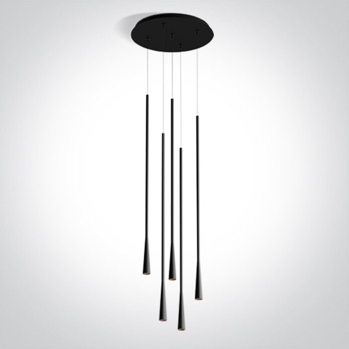 63076C/B/W BLACK 5x5W WW 230V – obrázok 1