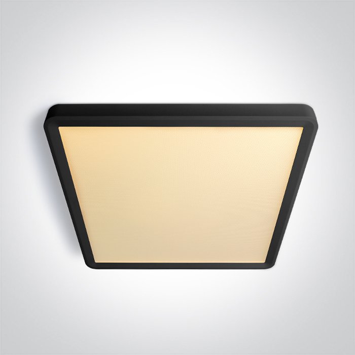 62020JU/B/V BLACK PLAFO SQUARE 24W CCTV UGR19 230V – obrázok 1