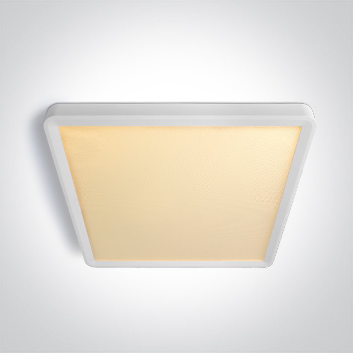 62020JU/W/V WHITE PLAFO SQUARE 24W CCTV UGR19 230V – obrázok 1