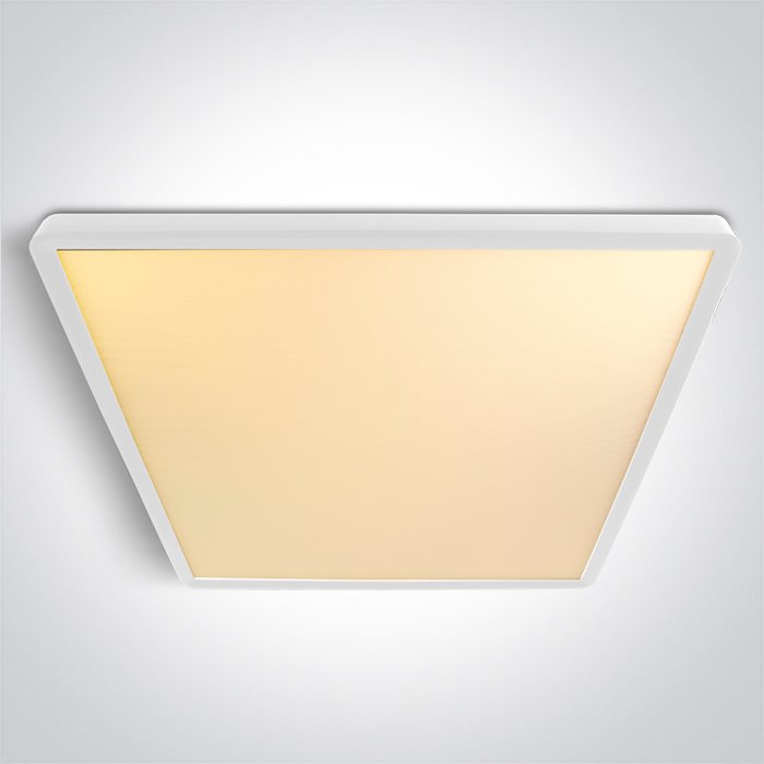 62020LU/W/V WHITE PLAFO SQUARE 40W CCTV UGR19 230V – obrázok 1