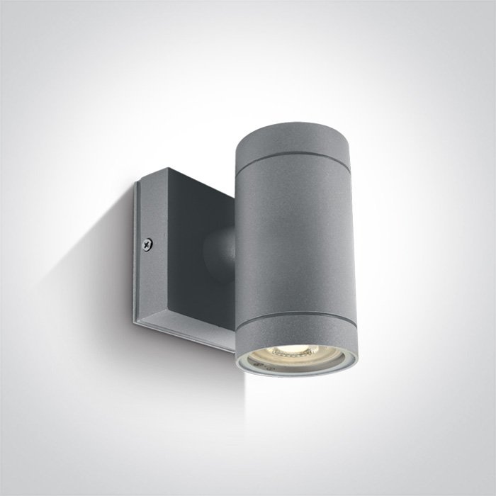 67130E/G GREY WALL GU10 10W IP54 – obrázok 1