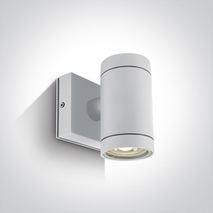 67130E/W WHITE WALL GU10 10W IP54 – obrázok 1