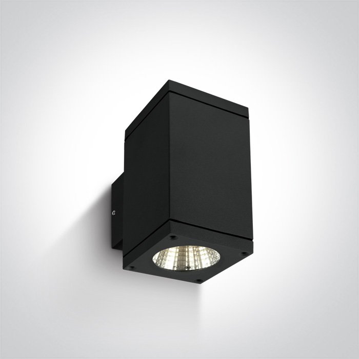 67138A/B/W BLACK COB LED 2x6W WW IP54 230V – obrázok 1