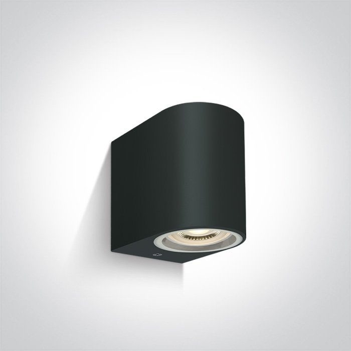 67142F/B BLACK WALL LIGHT GU10 6W IP65 – obrázok 1