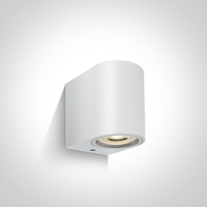 67142F/W WHITE WALL LIGHT GU10 6W IP65 – obrázok 1