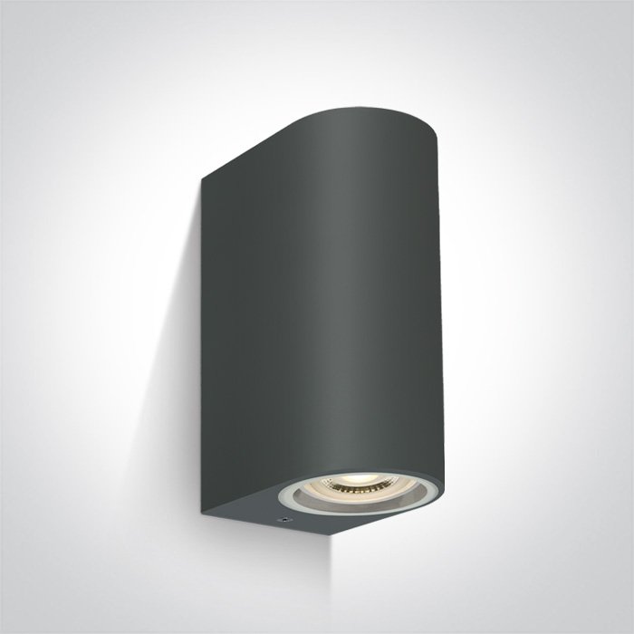67142G/AN ANTHRACITE WALL LIGHT GU10 2x6W IP65 – obrázok 1