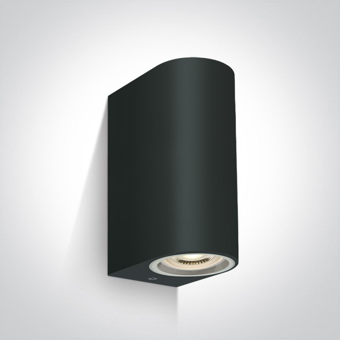 67142G/B BLACK WALL LIGHT GU10 2x6W IP65 – obrázok 1