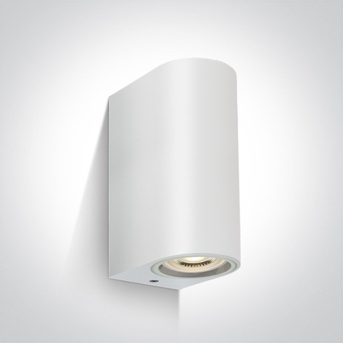 67142G/W WHITE WALL LIGHT GU10 2x6W IP65 – obrázok 1