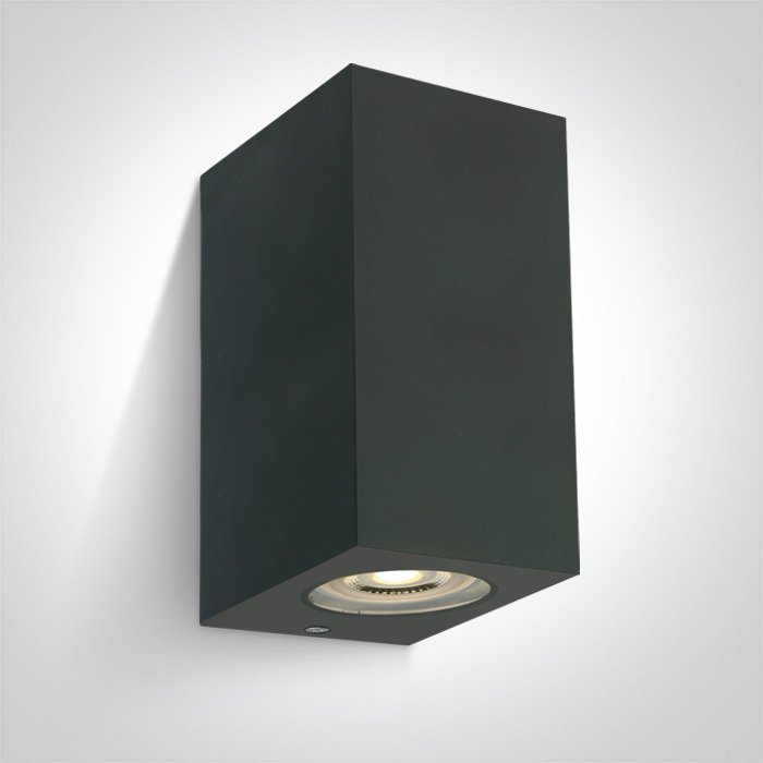 67142K/AN ANTHRACITE WALL LIGHT GU10 2x6W IP65 – obrázok 1