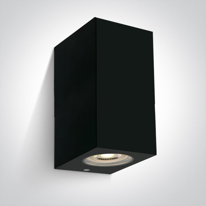 67142K/B BLACK WALL LIGHT GU10 2x6W IP65 – obrázok 1