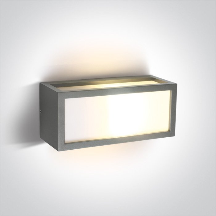 67328/G GREY E27 12W WALL LIGHT IP54 – obrázok 1