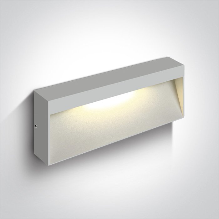 67359B/W/W WHITE WALL LIGHT 7W WW IP54 230V – obrázok 1