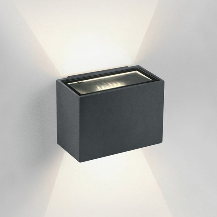67374/AN/W ANTHRACITE WALL LIGHT 2x3W WW IP54 230V – obrázok 1