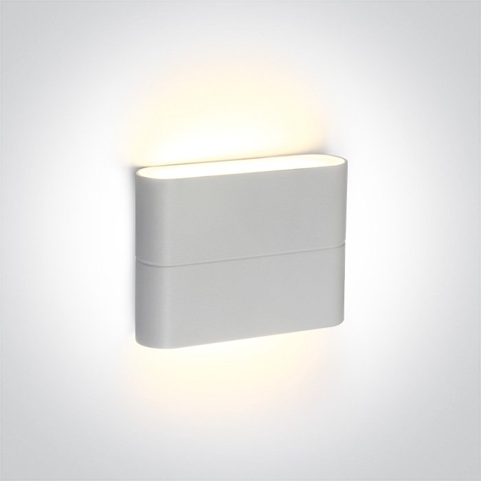 67376/W/W WHITE WALL LIGHT 2x3W WW IP54 230V – obrázok 1