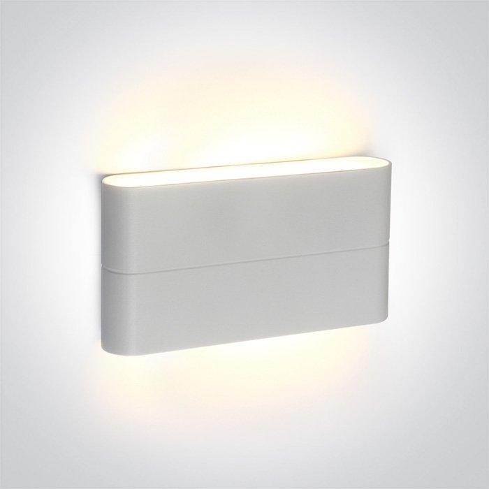 67376A/W/W WHITE WALL LIGHT 2x6W WW IP54 230V – obrázok 1