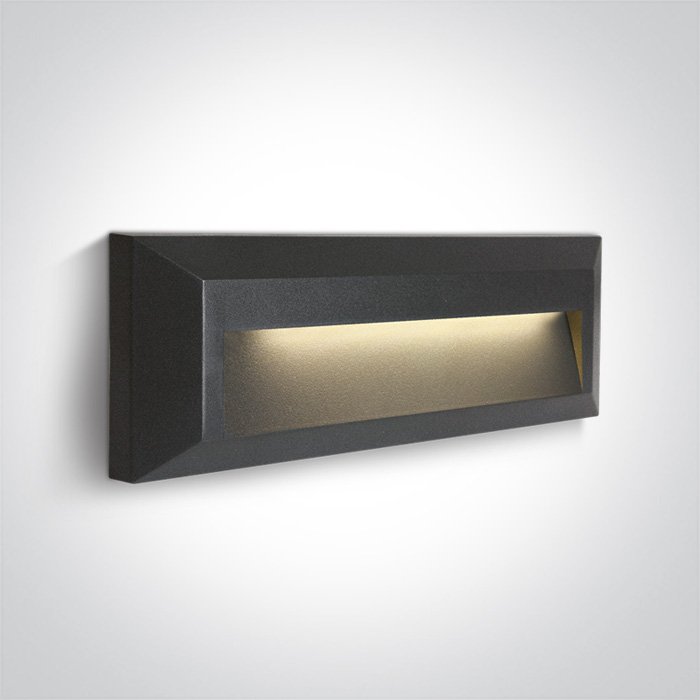 67388C/AN/V ANTHRACITE WALL LIGHT 2W CCTV DARK LIGHT IP65 230V – obrázok 1