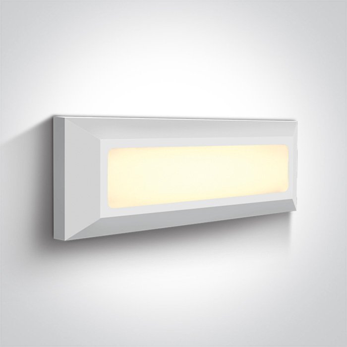 67394/W/V WHITE WALL LIGHT 3,5W CCTV IP65 230V – obrázok 1
