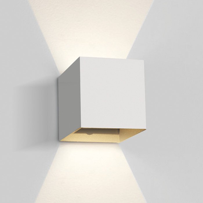 67398C/W/W WHITE WALL 2x3W WW IP54 DARK LIGHT 100-240V – obrázok 1