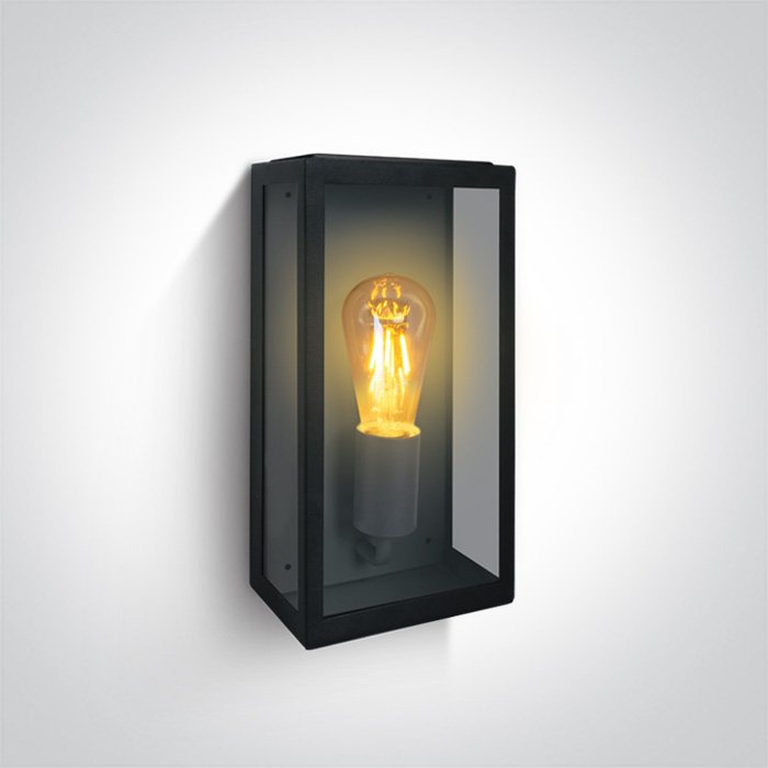 67406A/B BLACK WALL LIGHT 12W E27 IP43 – obrázok 1