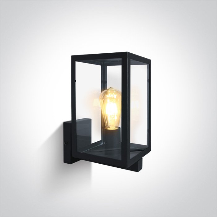 67406C/B BLACK WALL LIGHT 12W E27 IP43 – obrázok 1