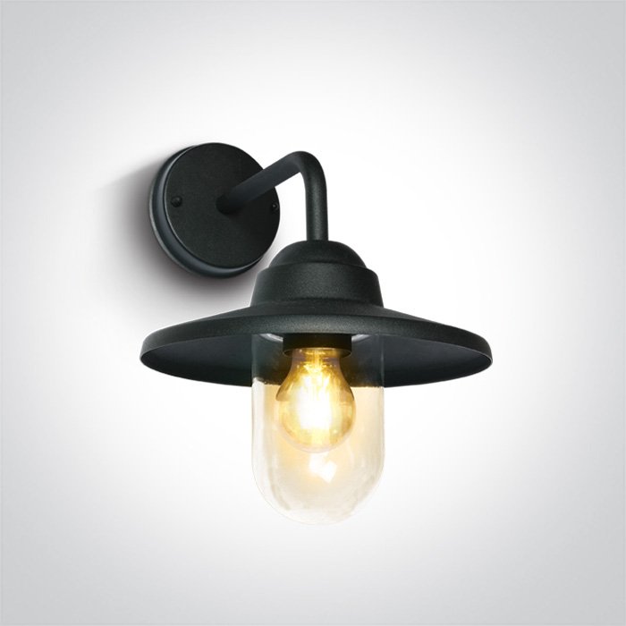 67408/B BLACK WALL BRACKET 12W E27 IP44 – obrázok 1