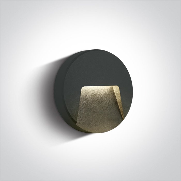 67414/AN/V ANTHRACITE WALL LIGHT 3W CCTV DARK LIGHT IP65 230V – obrázok 1