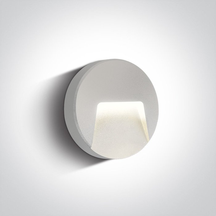 67414/W/V WHITE WALL LIGHT 3W CCTV DARK LIGHT IP65 230V – obrázok 1